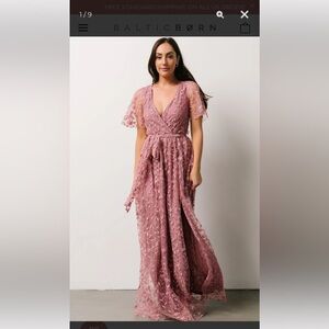 Marseille Embossed Maxi Dress | Orchid Size Medium NWT